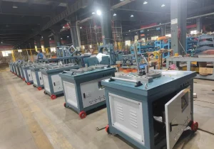 Large stock of rebar bending machines in Volar warehouse