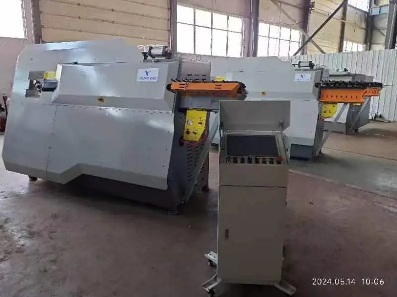 Solving Precision & Capacity Issues: 12mm Intelligent Rebar Stirrup Bending Machine for Precast Factory Dual-12mm-intelligent-rebar-stirrup-bending-machines-equipped-with-touch-screen-control-panels