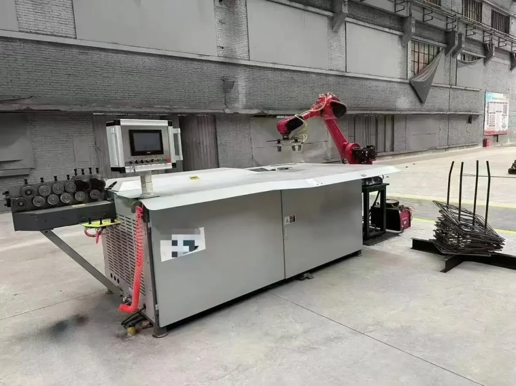 Solving Precision & Capacity Issues: 12mm Intelligent Rebar Stirrup Bending Machine for Precast Factory Industrial-CNC-rebar-straightening-cutting-and-bending-integrated-machine-production-line